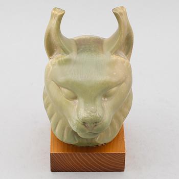 FIGUR, stengods, Gunnar Nylund, Rörstrand, monogramsignerad.