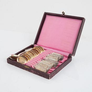17 silver teaspoons, Sweden, 1928-48.