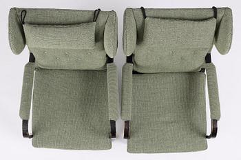 Kooperativa Förbundets Arkitektkontor, a pair of armchairs, executed by Gemla, Diö, 1930s.