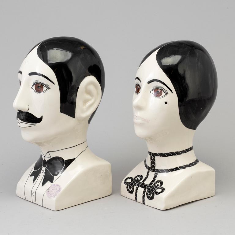 Two T Davidson and A Smith porcelain figurines, signed, second half of the 20th century.