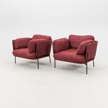Luca Nichetto, a pair of "Cloud" armchairs for &tradition Denmark, 2020s.