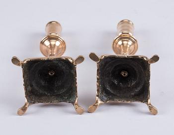 LJUSSTAKAR,  ett par senbarock.