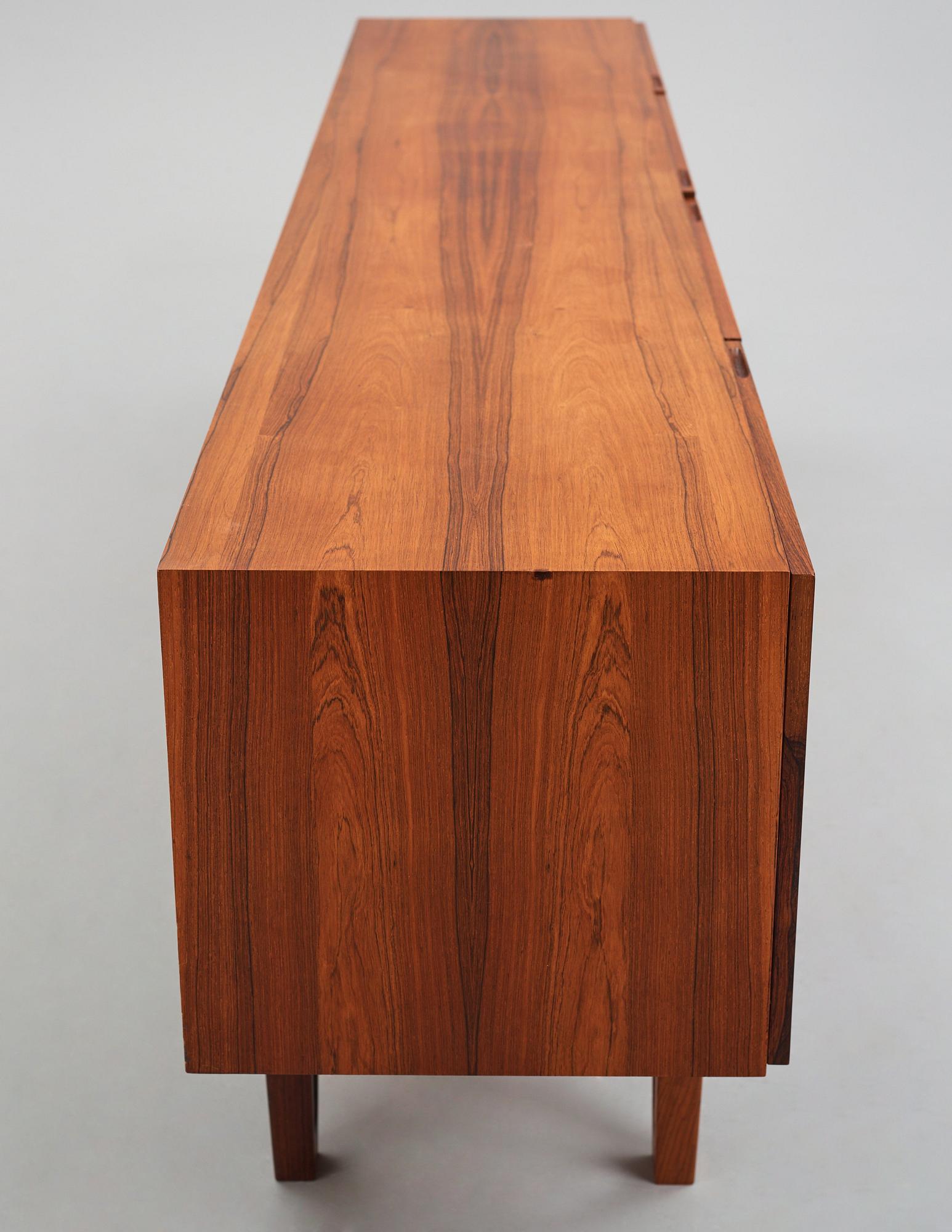 Ib Kofod-Larsen, a rosewood sideboard, Seffle, Sweden 1960s.