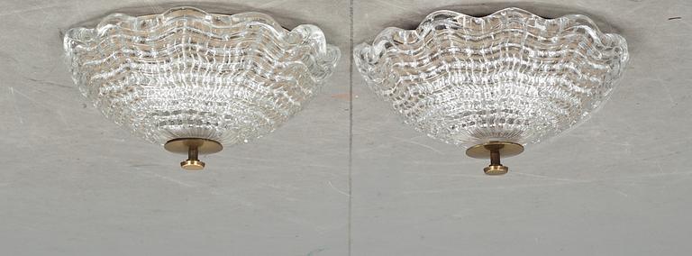 TAKPLAFONDER ett par, Carl fagerlund, Orrefors.