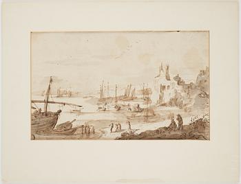 PAUL BRIL, circle of. Unsigned. inkwash 18.5 x 30.5 cm.