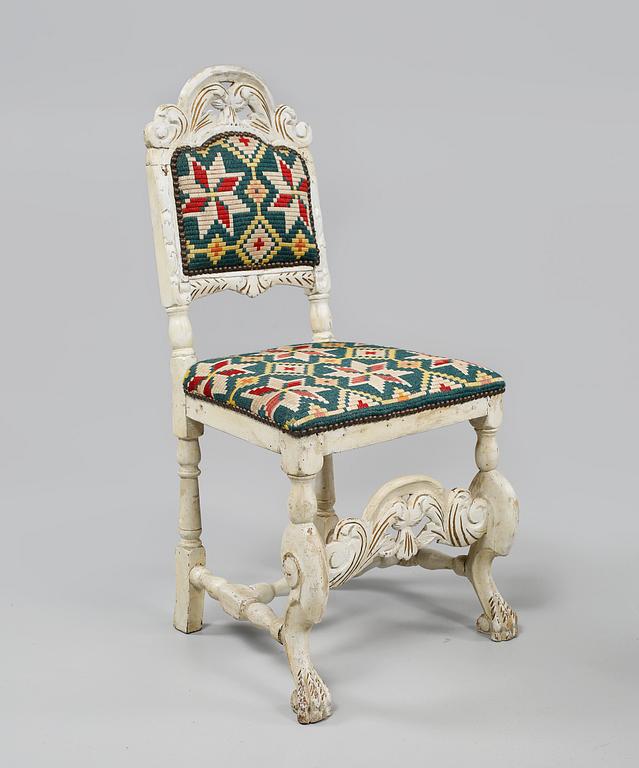 STOLAR, ett par, provinsarbeten, barock 1700-tal.
