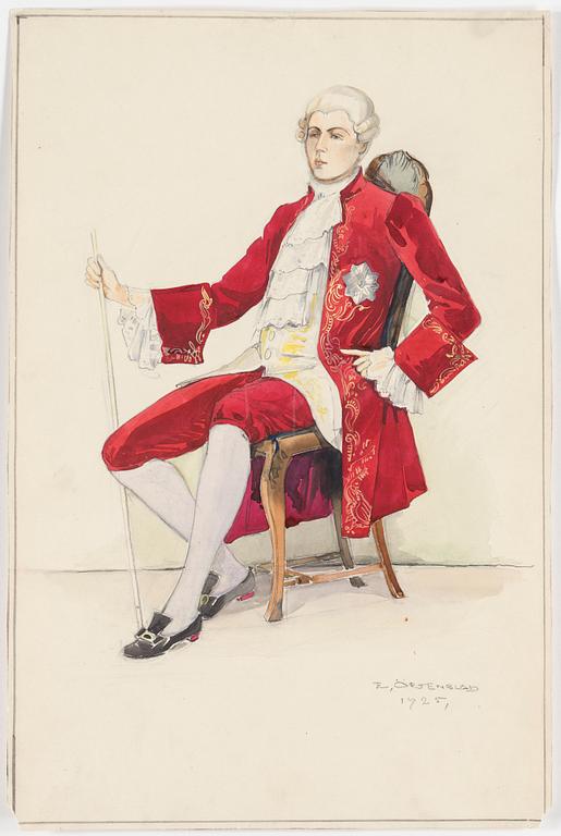 ELSA ÖRTENBLAD, 13 water colours, signed, 1920´s.