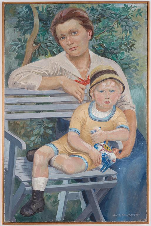 Arvid Fougstedt, Portrait of mother and daughter.