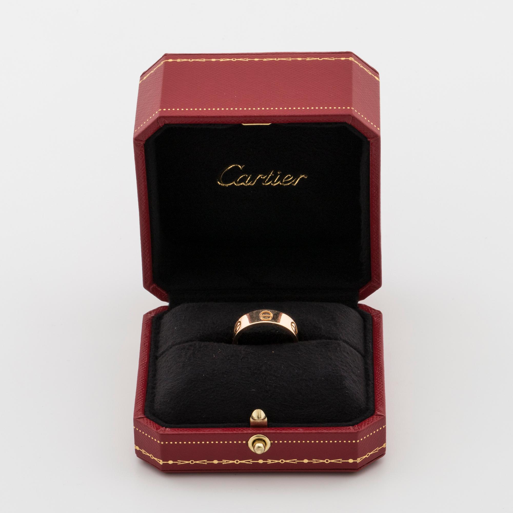 CARTIER, "Love" ring.