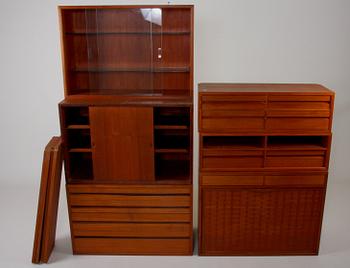 SEKTIONER TILL HYLLSYSTEM, teak.