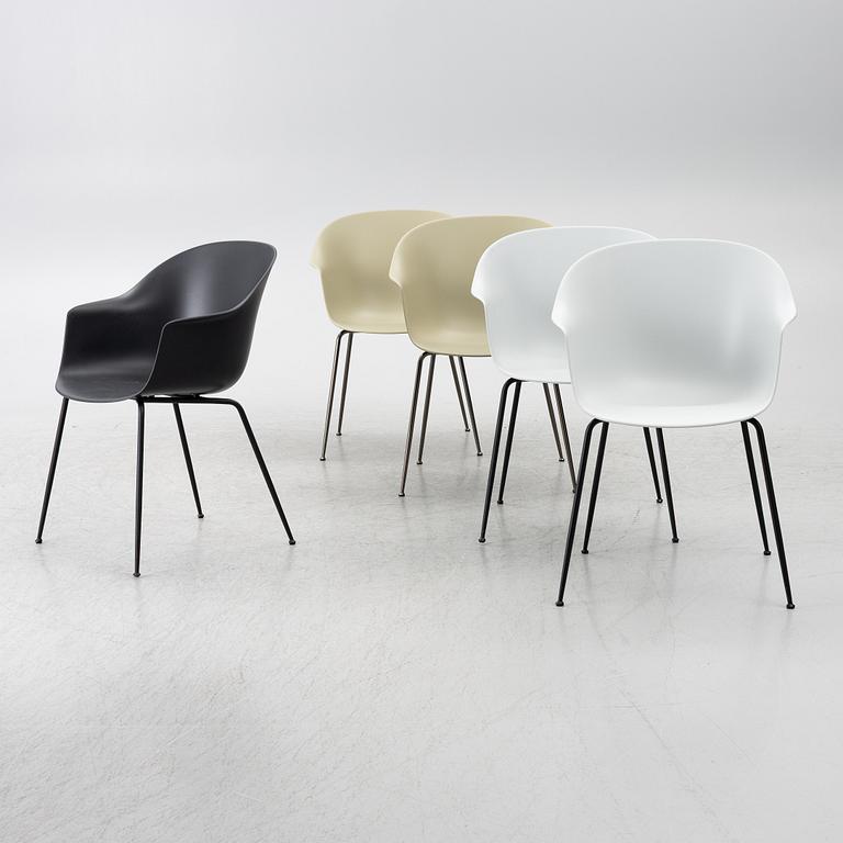 GamFratesi, five 'Bat' chairs, Gubi, Denmark.