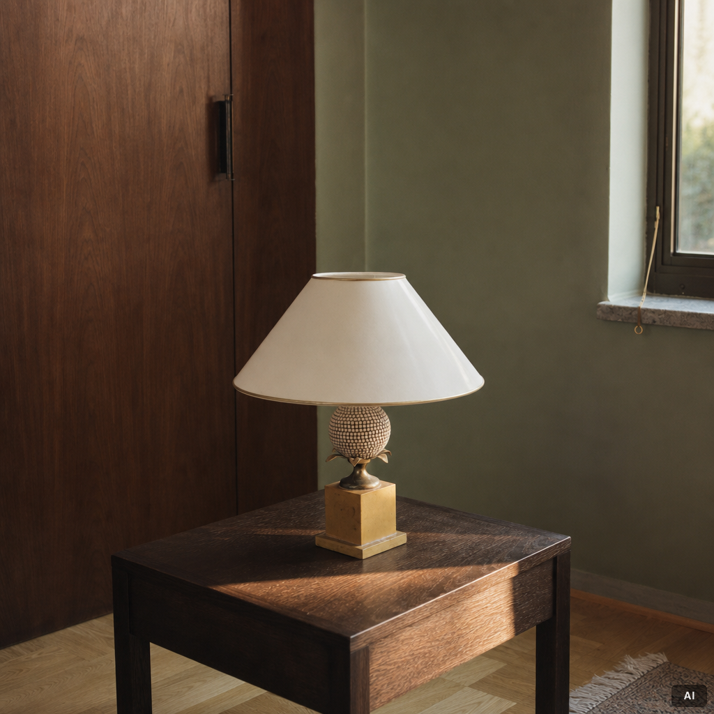 Table lamp, possibly Maison Charles, France, 1970s/80s.