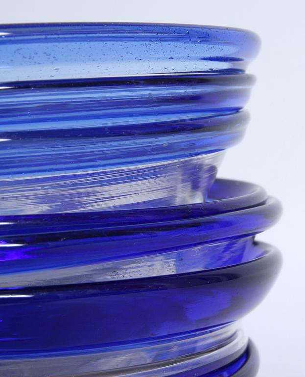 FILBUNKAR, 9 st, glas, 1800/1900-tal.