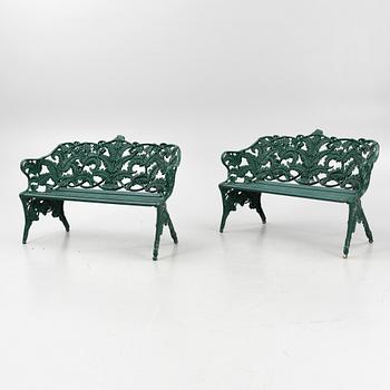 A garden set with table, sofas and chairs, Byarums Bruk, Sweden.