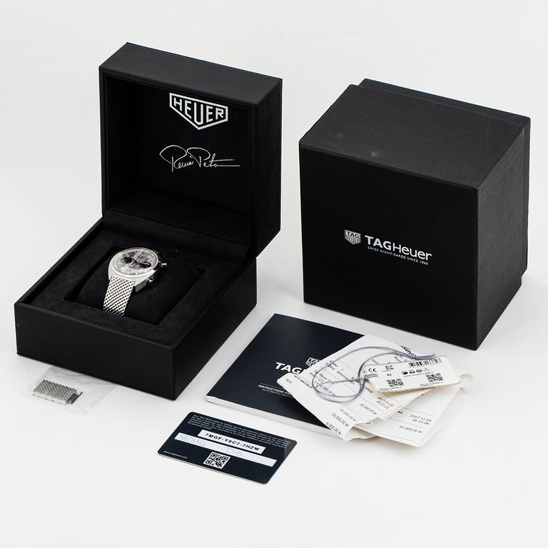 HEUER, Carrera, "Ronnie Peterson", Limited Edition,  chronograph, wristwatch, 38 mm.
