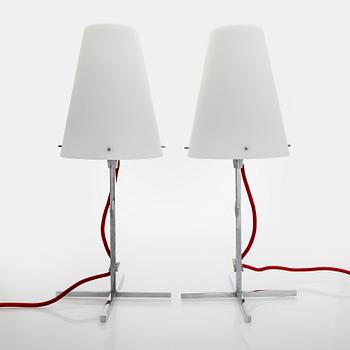 Hannes Wettstein, Bordslampor, ett par, "Thuban Tavolo", Nemo, Italien, 2000-tal.