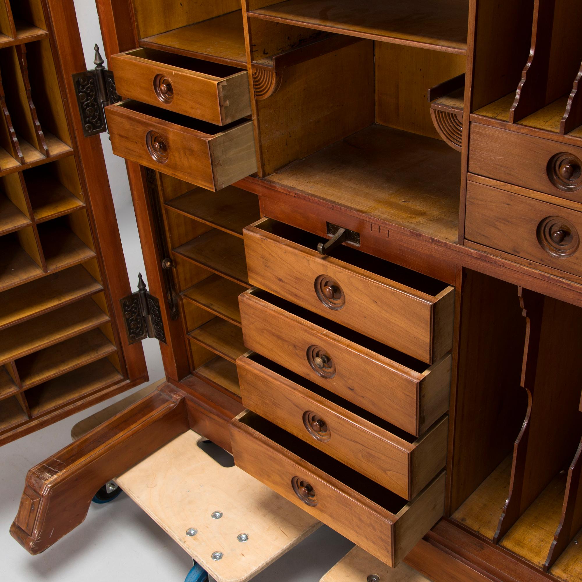William Wooton, "patent cabinet office secretary desk", Indianapolis USA, circa 1870s/80s.