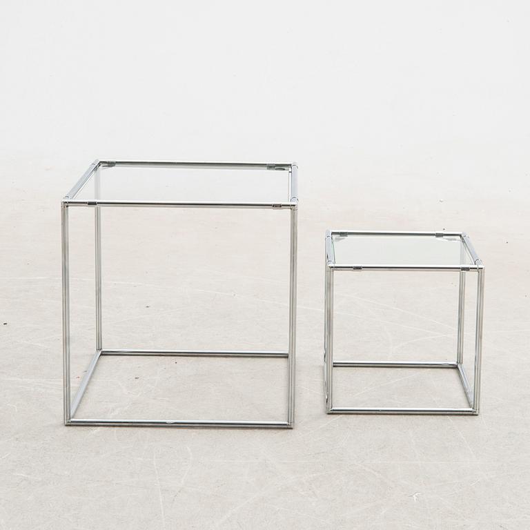 Poul Cadovius, Side table/set of tables 2 pcs "Abstracta" Denmark late 20th century.