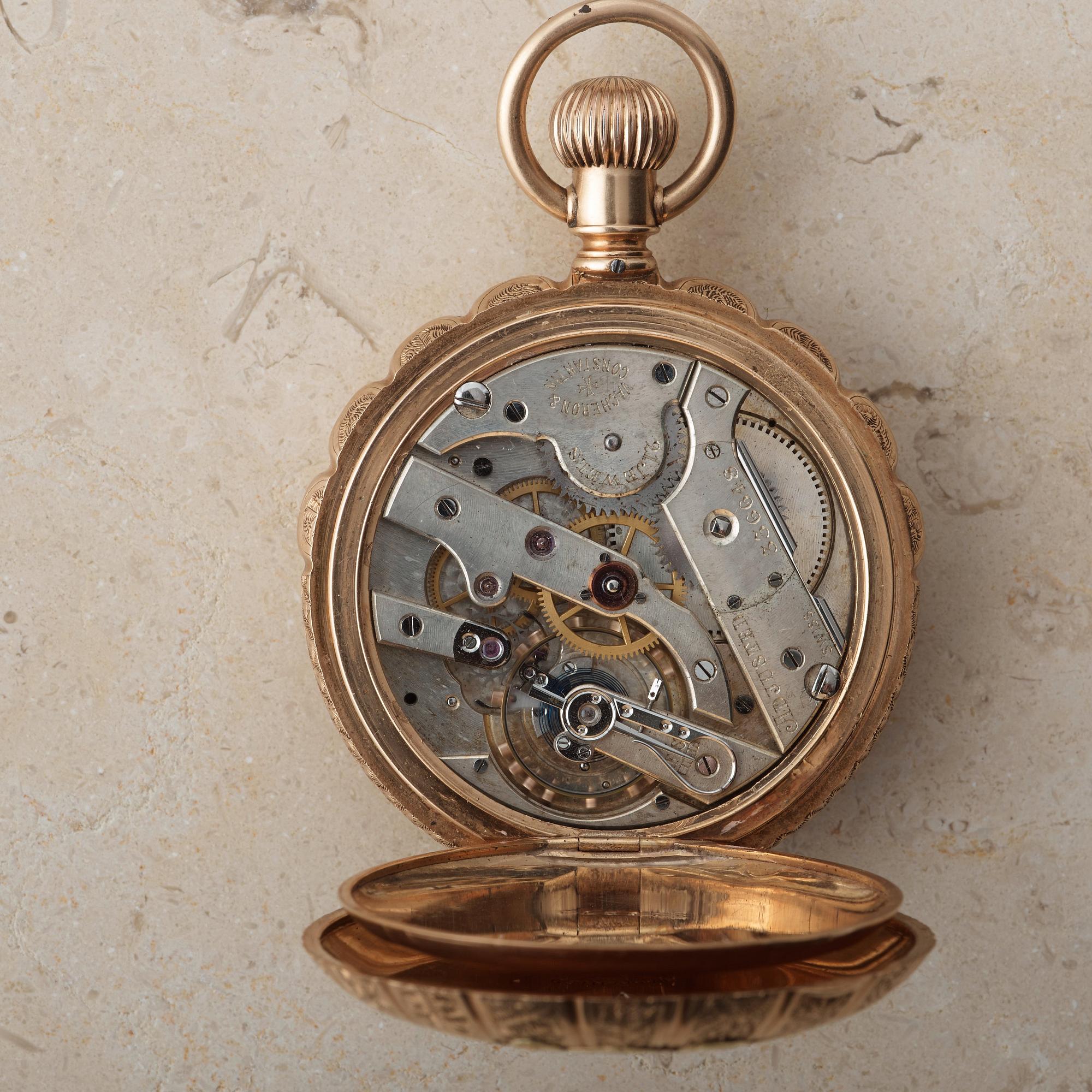 A.N. ANDERSON, pocket watch, 55,5 mm, hunting case, movement signed Vacheron & Constantin,