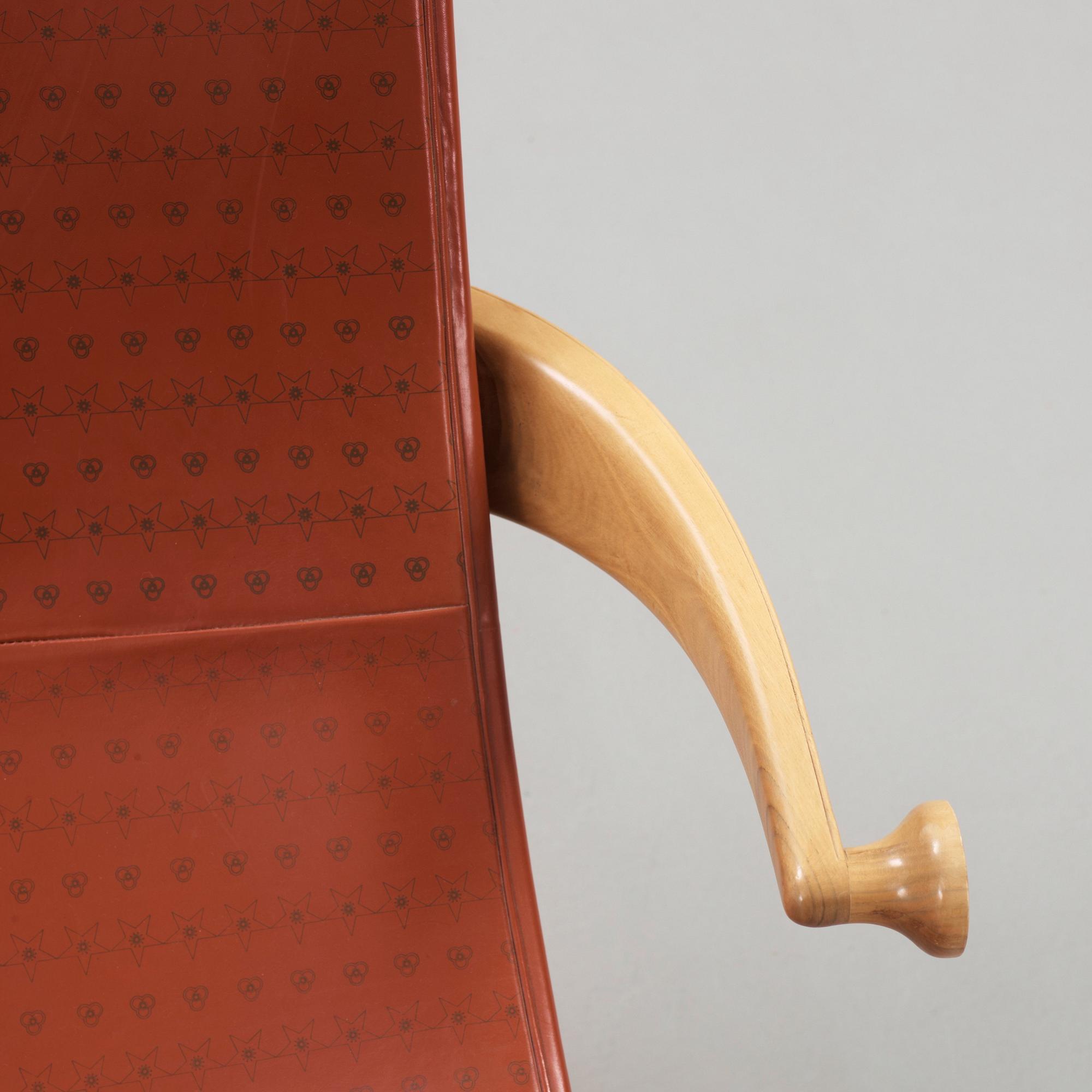 An Erik Gunnar Asplund "Senna" lounge chair, Cassina, Italy.