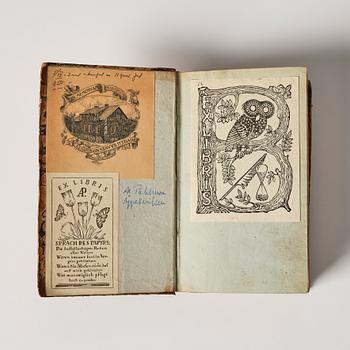Two books by Carl Peter Thunberg, 'Resa uti Europa, Africa, Asia förrättad åren 1770-1779', part 1-4.