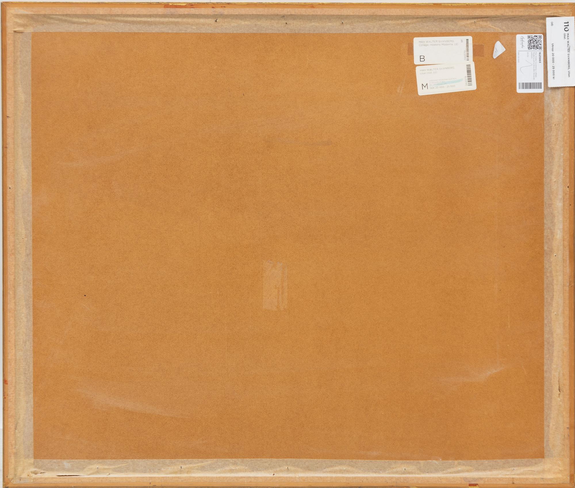 Max Walter Svanberg, Untitled.