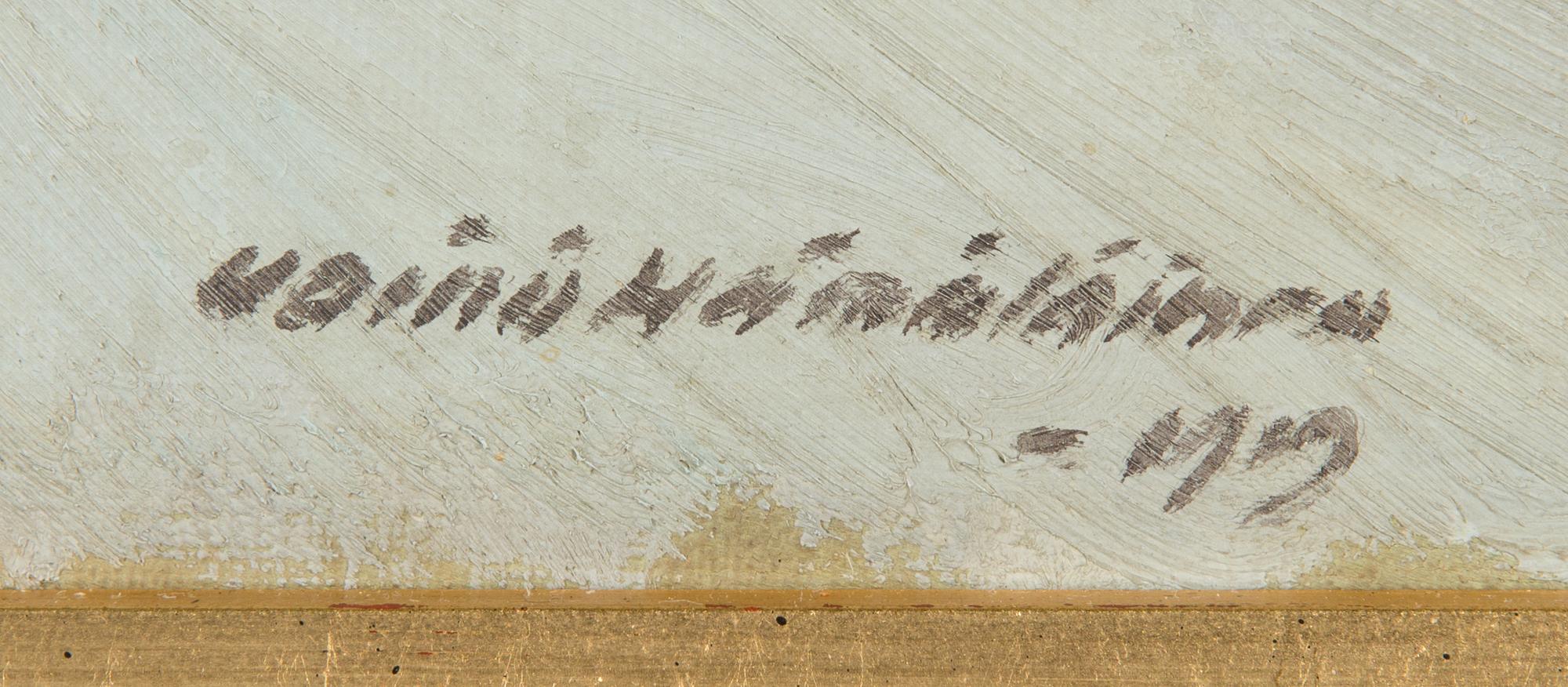 Väinö Hämäläinen, olja på duk, signerad och otydligt daterad.