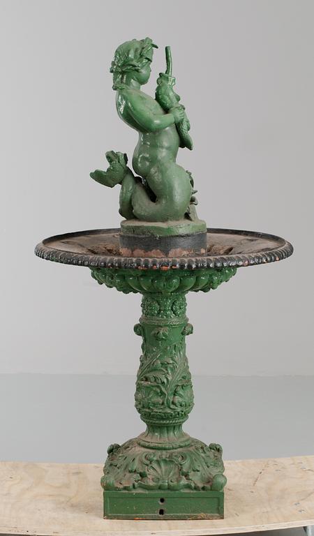 An 19th century iron cast fountain.