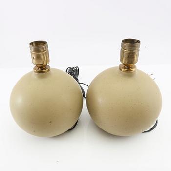 Table lamps, a pair from the second half of the 20th century.
