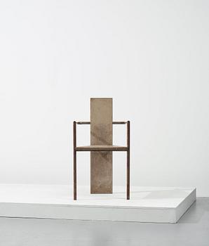 Jonas Bohlin, a "Concrete" armchair, Källemo, Värnamo, Sweden 1981.