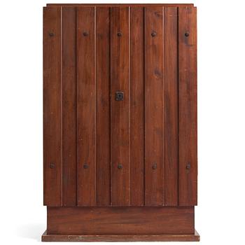 445. Axel Einar Hjorth, a stained pine 'Lovö' cabinet, Nordiska Kompaniet, Sweden 1930s.