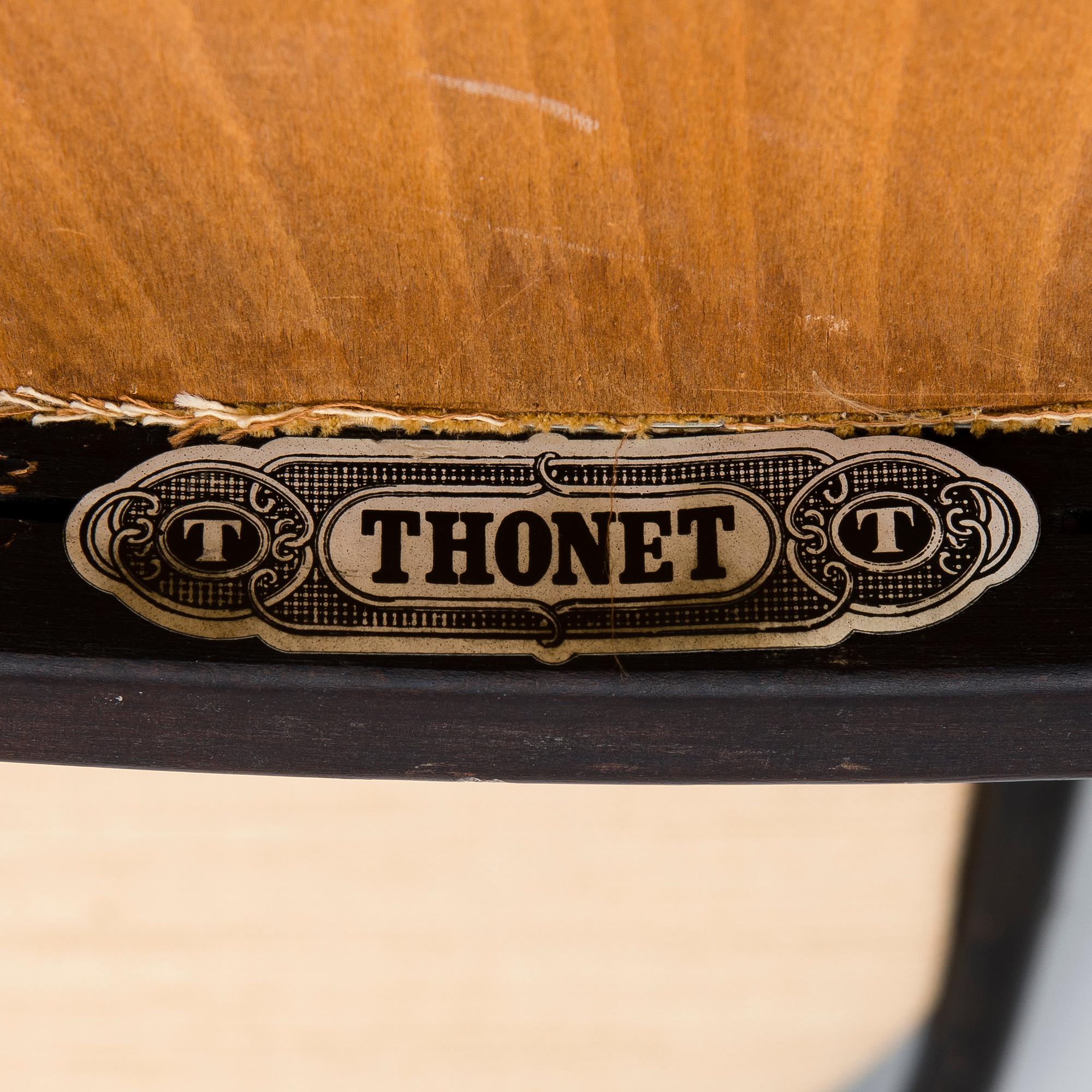 STOLAR, 4 st, Thonet, 1900-talets första hälft.