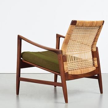 Ib Kofod-Larsen, a pair of "Åre" easy chairs, model no 809, Olof Persons Fåtöljindustri (OPE), Sweden 1950´s-60's.