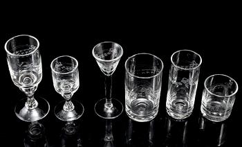 GLASSERVIS, 78 delar, "Antik", Reijmyre.