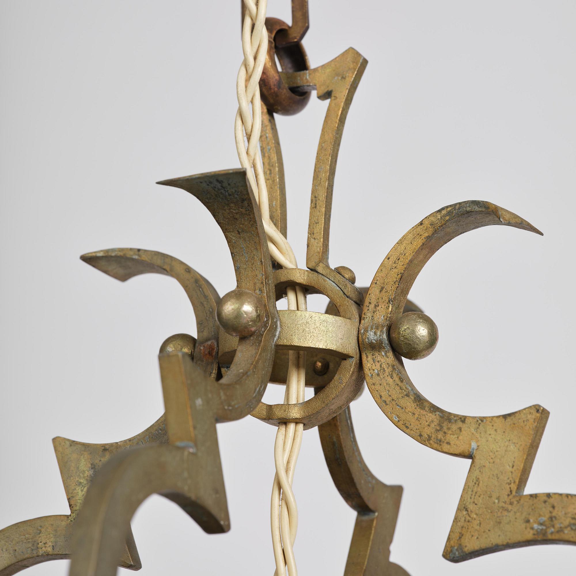 Petrus Forssberg, taklampa, egen ateljé, Stockholm, 1920-tal.