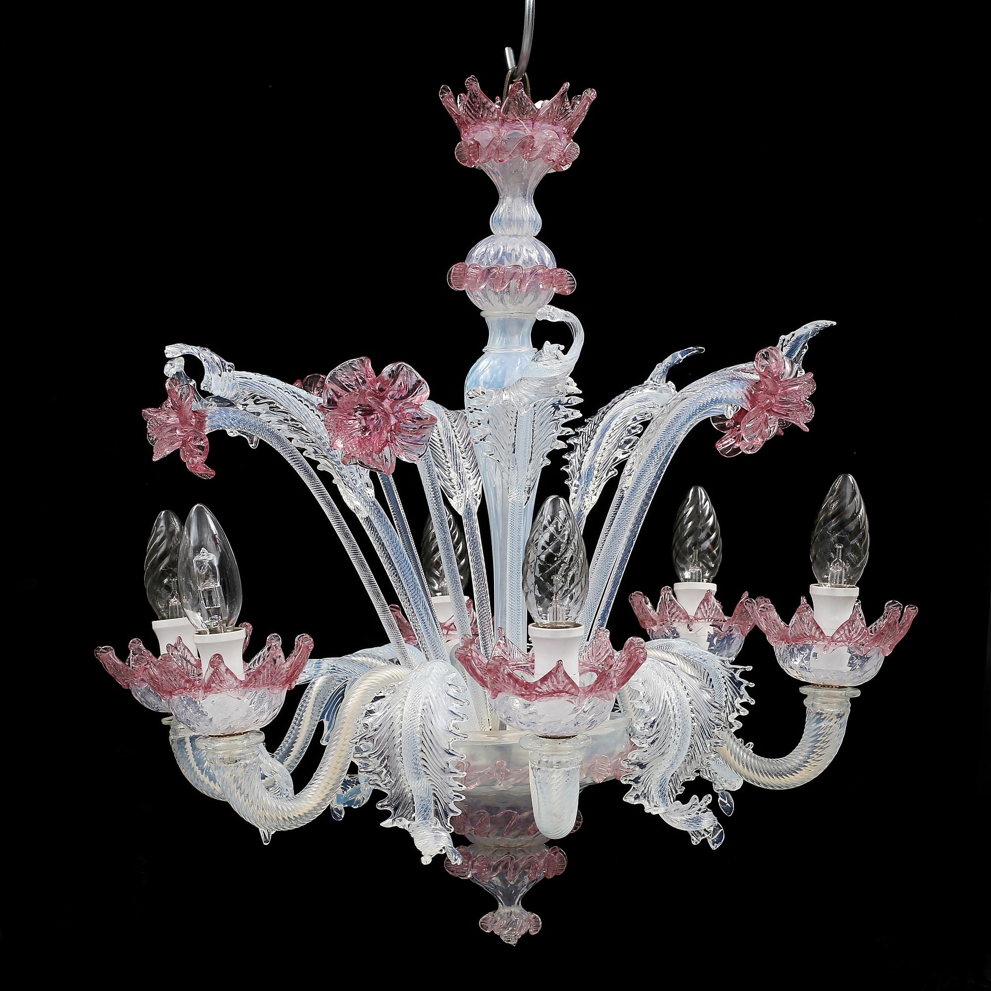 LJUSKRONA, Venetiansk stil, 1900-tal. Höjd ca 42 cm.