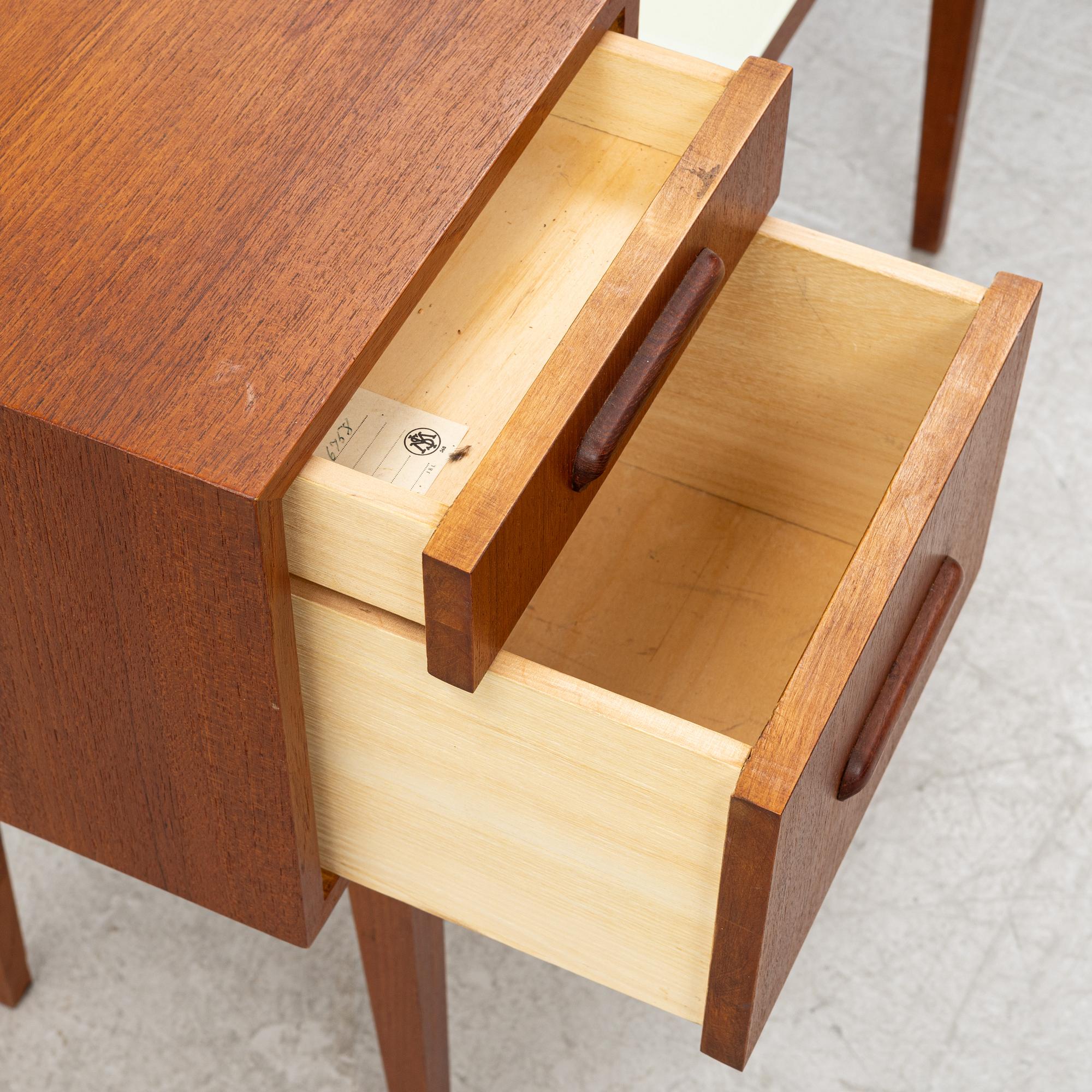 A makeup table, Ateljé glas och trä, Hovmantorp, Sweden, mid-20th century.