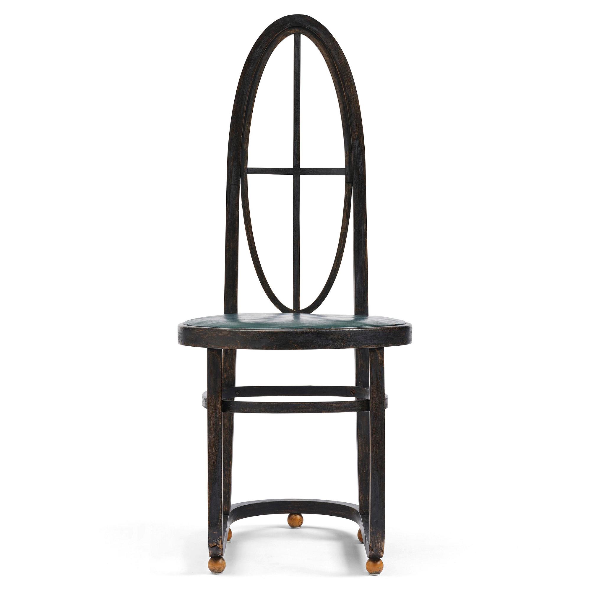 Carl Bergsten, stol, Gemla Leksaksfabrik, Diö, för Konst- och industriutställningen, Norrköping, 1906.