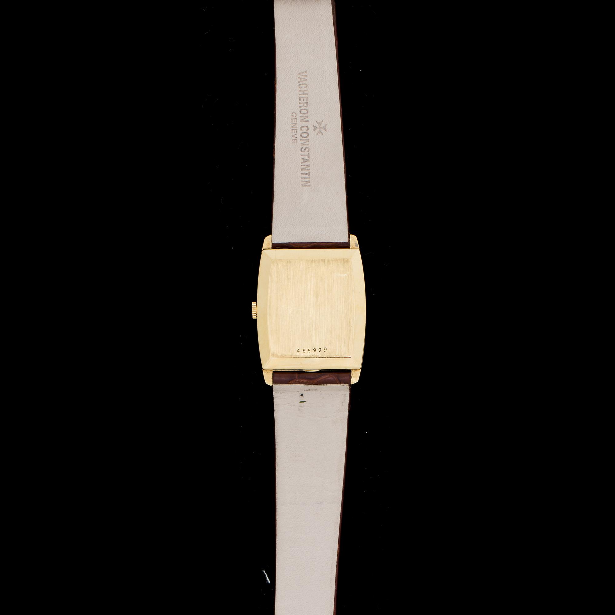 HERRARMBANDSUR, Vacheron & Constantin, 18K guld, omkring 1970.