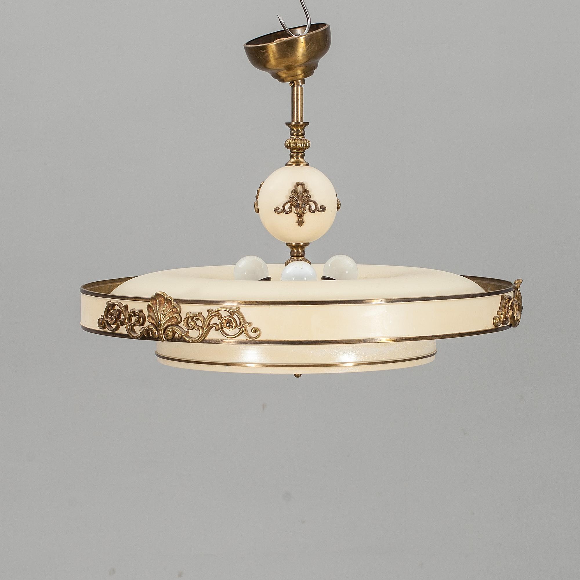 TAKLAMPA, art-deco, 1940/50-tal.