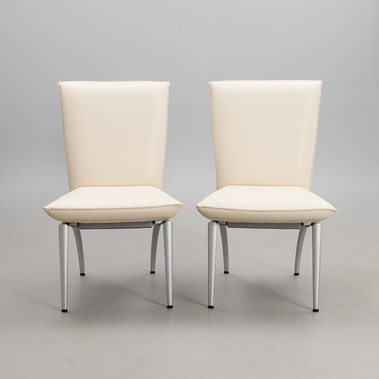 ROLF BENZ, a set of 2 chairs, model 7000 early 21 st century.