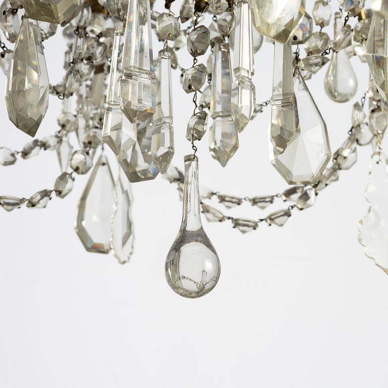 A chandelier, circa 1900.