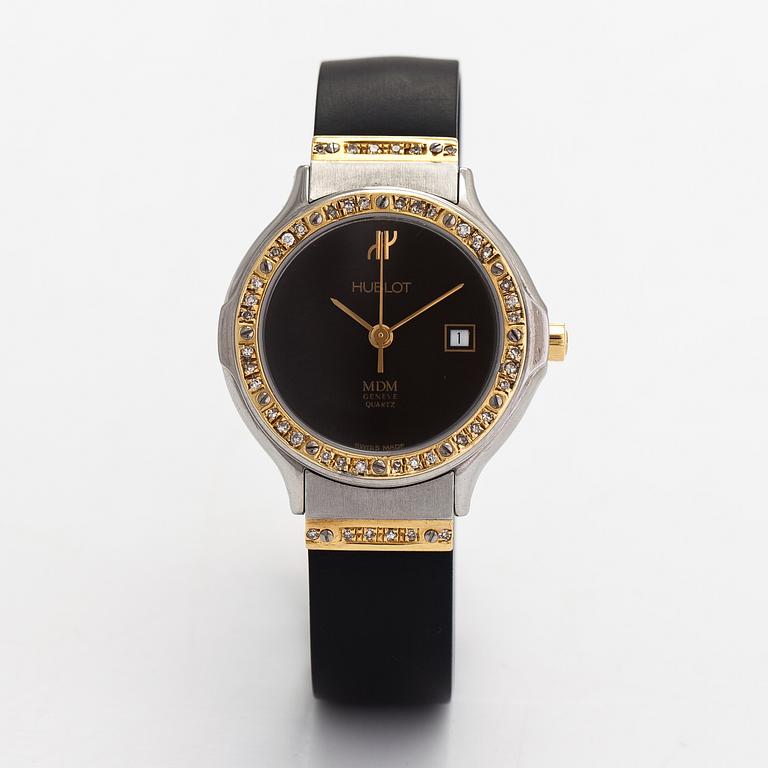 Hublot, MDM, wristwatch, 28 mm.