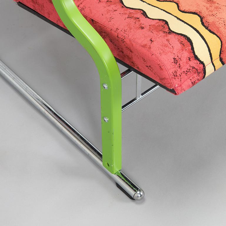 Yrjö Kukkapuro, A 1980s  'Experiment' open armchair for Avarte, Finland.