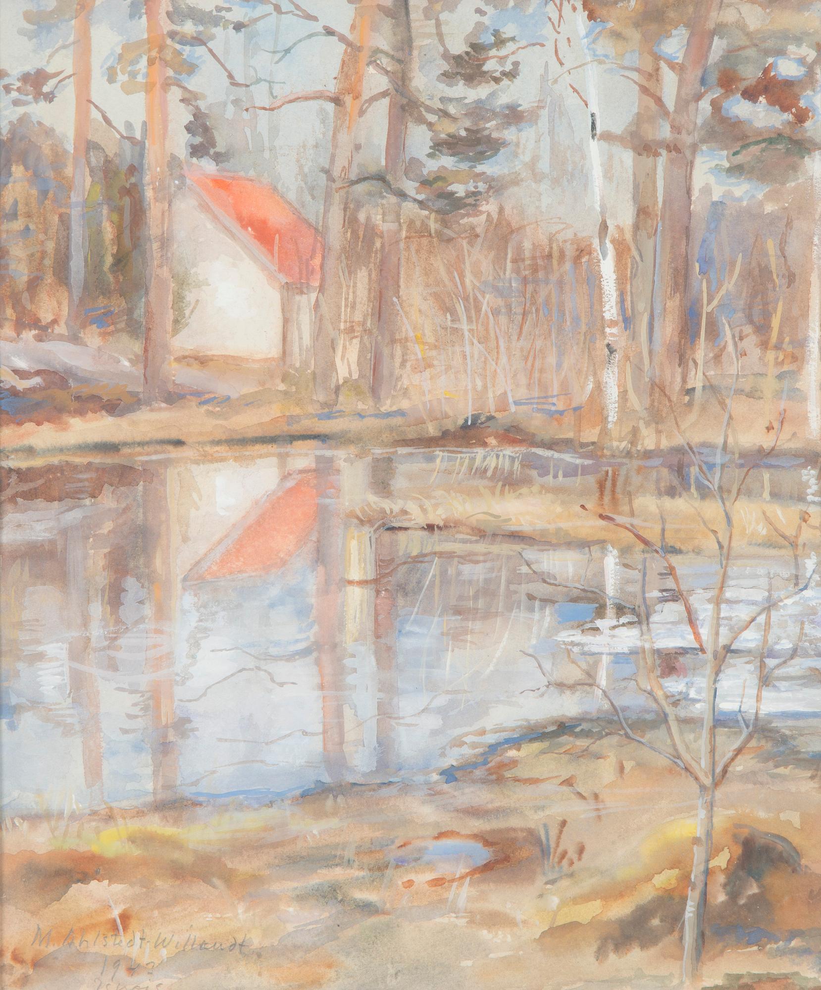 Margareta Ahlstedt-Willandt, "Ispois". (Åbolands skärgård).