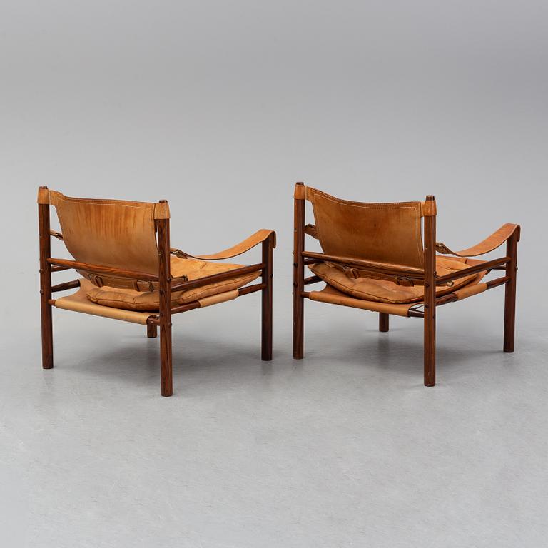 Arne Norell, fåtöljer ett par, "Sirocco", 1960-talets mitt. Modellen formgiven 1964.