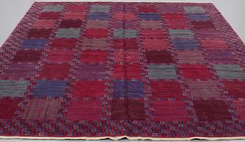 Barbro Nilsson, A CARPET, "Rödingen", knotted pile, ca 316,5 x 255 cm, signed AB MMF BN.