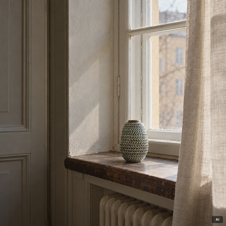 Gertrud Lönegren, a stoneware vase, Rörstrand.