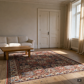 A Bakhtiari carpet, c. 307 x 207 cm.