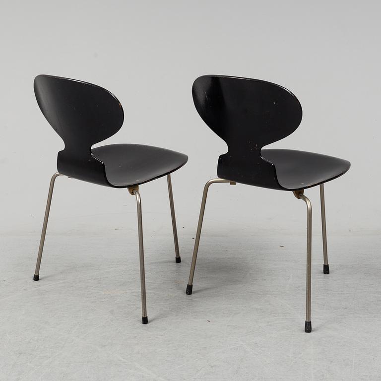 Eight 'Ant' chairs by Arne Jacobsen for Fritz Hansen.